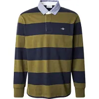 Gant Regular Chambray Stripe Heavy Rugg Langermet Poloskjorte