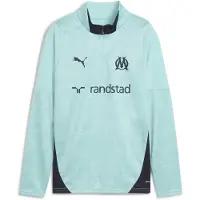 Puma Olympique de Marseille Training Quarter-Zip Top Youth, Clothing, Safe Lake/New Navy, 15-16Y