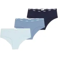 Puma Hipster Underwear Women (3-Pack), Clothing, Dusk Blue, 2