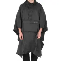 Lifeventure poncho, svart, vannavvisende reise-regnjakke