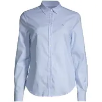 Gant for woman. 4300141 Slim Fit Stretch Oxford Shirt blue (36), Casual, Cotton, Long sleeve