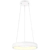 TRIO Cardona hengelampe, Ø 46,5 cm, hvit, CCT, metall