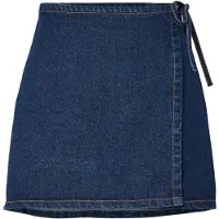 Pieces Pcflora Denim Omslagsskjørt