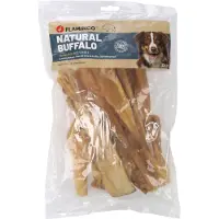 Flamingo Natur Snack bøffelskinn - Sparepakke: 2 x 400 g (25 cm)