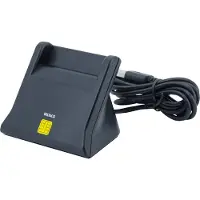 Deltaco UCR-156 Smart card reader USB black