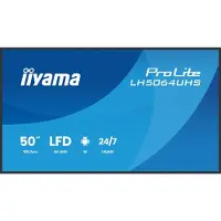 Iiyama ProLite LH5064UHS-B1AG 50" Class (49.5" viewable) LED-backlit LCD display - 4K - for digital signage