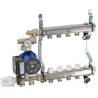 Salus Gulvvarmeunit til 9 kredse i rustfristål