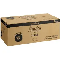 Smilla Fresh Pouch Senior biter i saus med grønnsaker - JUMBOPACK blandingspakke (96 x 85g)