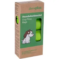 Zooplus Exclusive Biologisk nedbrytbare poser til hundeavføring, grønn - 20 ruller med 15 poser i hver
