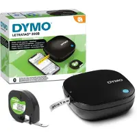 Dymo LetraTag 200B - Etikettskriver - direktetermisk - Rull (1,2 cm x 4 m) - 200 dpi - inntil 7 mm/sek - Bluetooth - kutter - svart