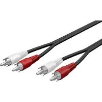 Goobay AVK 128-2000 - Lydkabel - RCA hann til RCA hann - 20 m - rund
