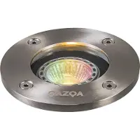 QAZQA Smart bakkespot rustfritt stål inkl. WiFi GU10 IP65 - Basic Round