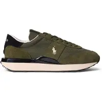 Ralph Lauren Ftw for man. 809965081001 Train 89 green leather sneakers (37), Flat, Laces, Casual, Sport