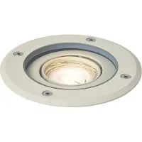 QAZQA Moderne bakkespot beige GU10 50mm justerbar IP65 - Delux