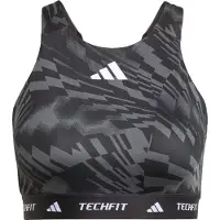 Adidas Techfit High Neck Print Sports-bh Med Medium Støtte