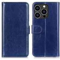 Mtp Products iPhone 16 Pro Lommebok-deksel med Magnetisk Lukning - mørkeblå