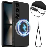 Mtp Products Sony Xperia 1 VII Liquid Silikondeksel - MagSafe-kompatibel - Svart