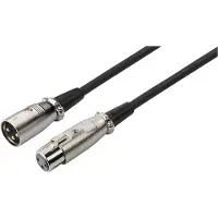 Monacor MEC-1000/SW XLR Kabel [1x XLR-stik - 1x XLR-tilslutning] 10 m Sort