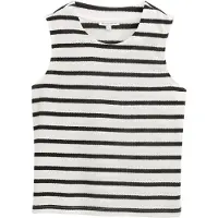 Tom Tailor Knitted Crew Neck Ermeløs T-skjorte