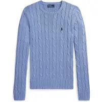 Ralph Lauren for woman. 211971869009 Cotton jumper in blue eights knitted jersey (L), Casual