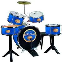 Reig Musicales Golden Drums With Sidewalk 75x68x54 Cm Batteri