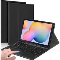 Mtp Products Samsung Galaxy Tab S6 Lite 2020/2022/2024 Bluetooth-tastaturdeksel m/ Pekeplate - Svart