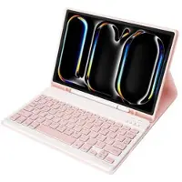 Mtp Products iPad Pro 11 2024/2025 Etui med Bluetooth-tastatur - Rosa