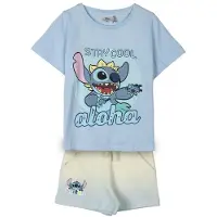 Disney French Terry Stitch Kortskjorte Sett