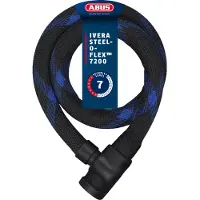 ABUS IVERA Steel-O-Flex 7200/85 - Skaplås - nøkkel - svart