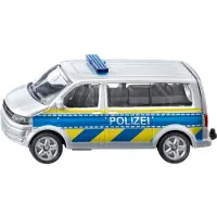 Siku Politibil - Highway Patrol VW T5 - Sølv/Blå - - OneSize - Bil