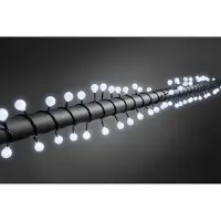 Konstsmide 3696-207 Mini-lyskæde Udvendigt via strømdrift Antal pærer 80 LED (RGB) Koldhvid Oplyst Længde: 6.32 m