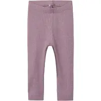 Name it Leggings - Noos - NbnKab - Elderberry/Melange - - 2 år (92) - Leggings