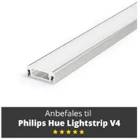 Light Solutions Aluminium list - Model S for Philips Hue og WiZ - 1 metre