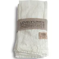 Fyrklövern Lovely Linen Lovely serviett 45 x 45 cm 4-pk, Off-White