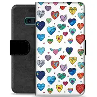 Mtp Products Samsung Galaxy S10e Premium Lommebok-deksel - Hjerter