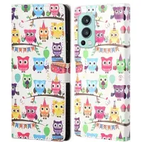 Mtp Products Style Series OnePlus Nord 2 5G Lommebok-deksel - Ugler