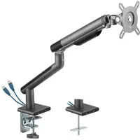 Dutzo Skjermholder for 1 skjerm (17"-32") - Slim USB-utgave (Svart)