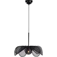 Markslöjd Hengelampe Styrka, Ø 63 cm, svart/røykgrå, bananfiber