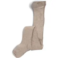 Mp Denmark Strømpebukser - Rib - Beige - - 70 - Strømpebukser