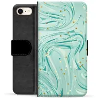 Mtp Products iPhone 7/8/SE (2020)/SE (2022) Premium Lommebok-deksel - Grønn Mynte