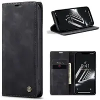 CASEME iPhone 15 013 Series Lommebok-deksel - Svart