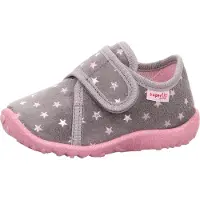 Superfit Tøfler - Flekkete - Grå/Rosa m. Stjerner - - 26 - Tøfler