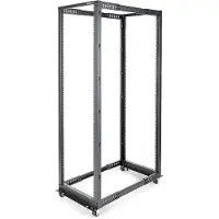 StarTech.com Startech 42U 19 Open Frame Server Rack, 4 Post Adjustable Depth 23-41 Mobile, Free Standing Rolling Network/Computer Equipment Data Rack, Dell PowerEdge, HP ProLiant ThinkServer - Adjustable Server R