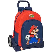 Safta Evolution Trolley Super Mario Trick Ryggsekk Med Hjul