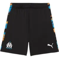Puma Olympique de Marseille Faster Shorts Men, Clothing, Black/Heat Fire, L