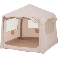 24hShop Oppblåsbart telt 220 x 220 x 200 cm / lufttelt med 3000 mm vannsøyle / telt med kalesje og bæreveske
