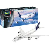 Revell Boeing 747-8 Lufthansa New Livery, Fly, 13 år, Blå, Hvit, Flymodell, Ikke for barn under 36 måneder, 476 mm