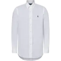 Ralph Lauren for man. 710966294003 Custom Fit Linen Shirt white (M), Casual, Long sleeve