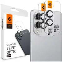 Spigen Optik Pro GLAS.TR "Ez Fit" 2-pakning kameradeksel for Samsung Galaxy S25 Edge - Svart