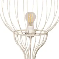 Helam Mercure gulvlampe, sand, metall/plast, høyde 93 cm